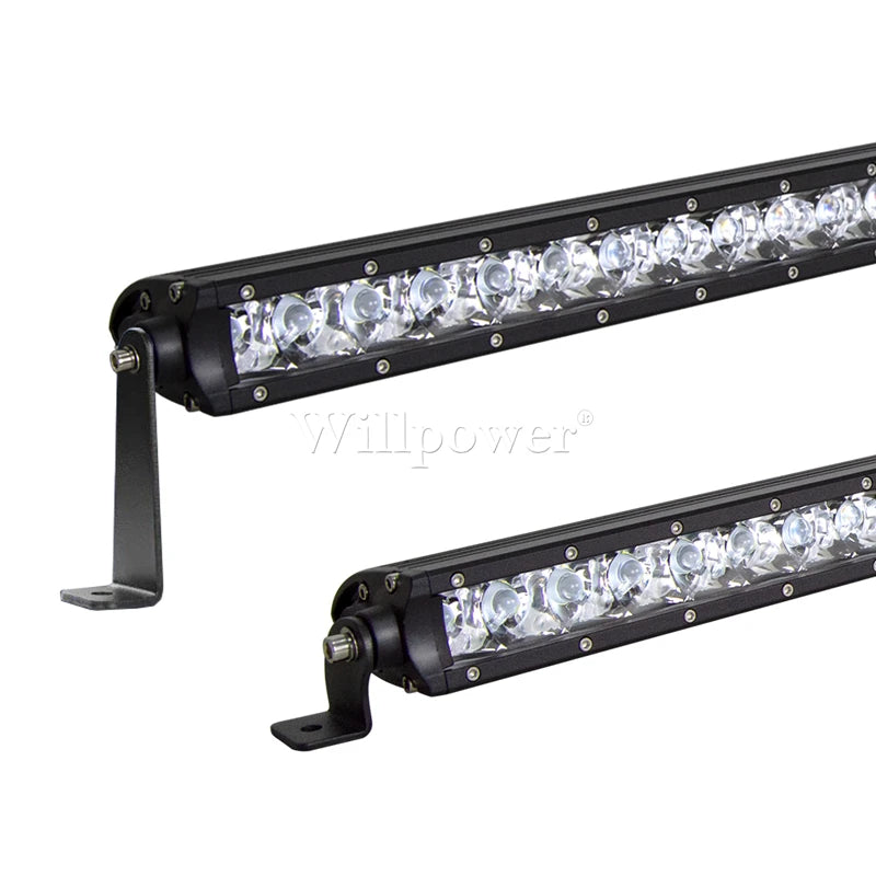 Universal Slim LED Light Bar Side Mounting Bracket Kit (Pair)