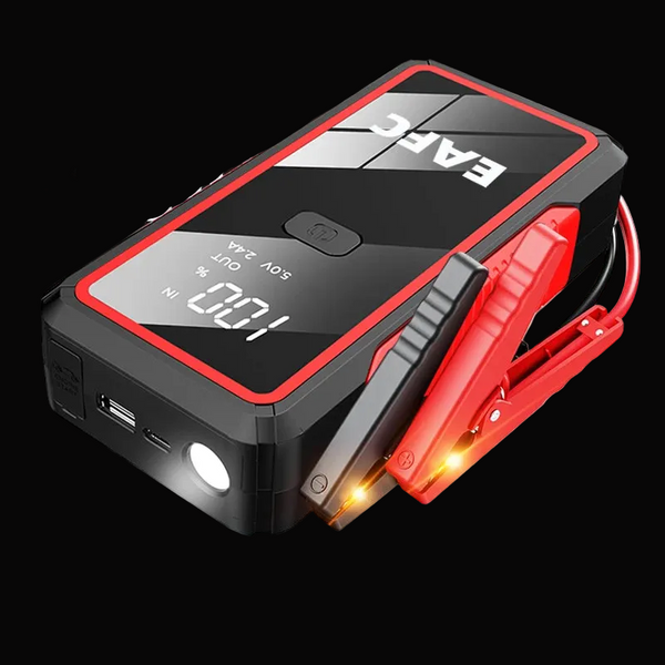 12V Car Jump Starter 1200A / 2000A – Portable Battery Booster Power Bank with LED Flashlight (Gas & Diesel Vehicles)