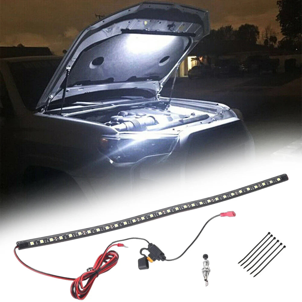 Universal Under Hood LED Engine Bay Light – Automatic On/Off White Light Bar