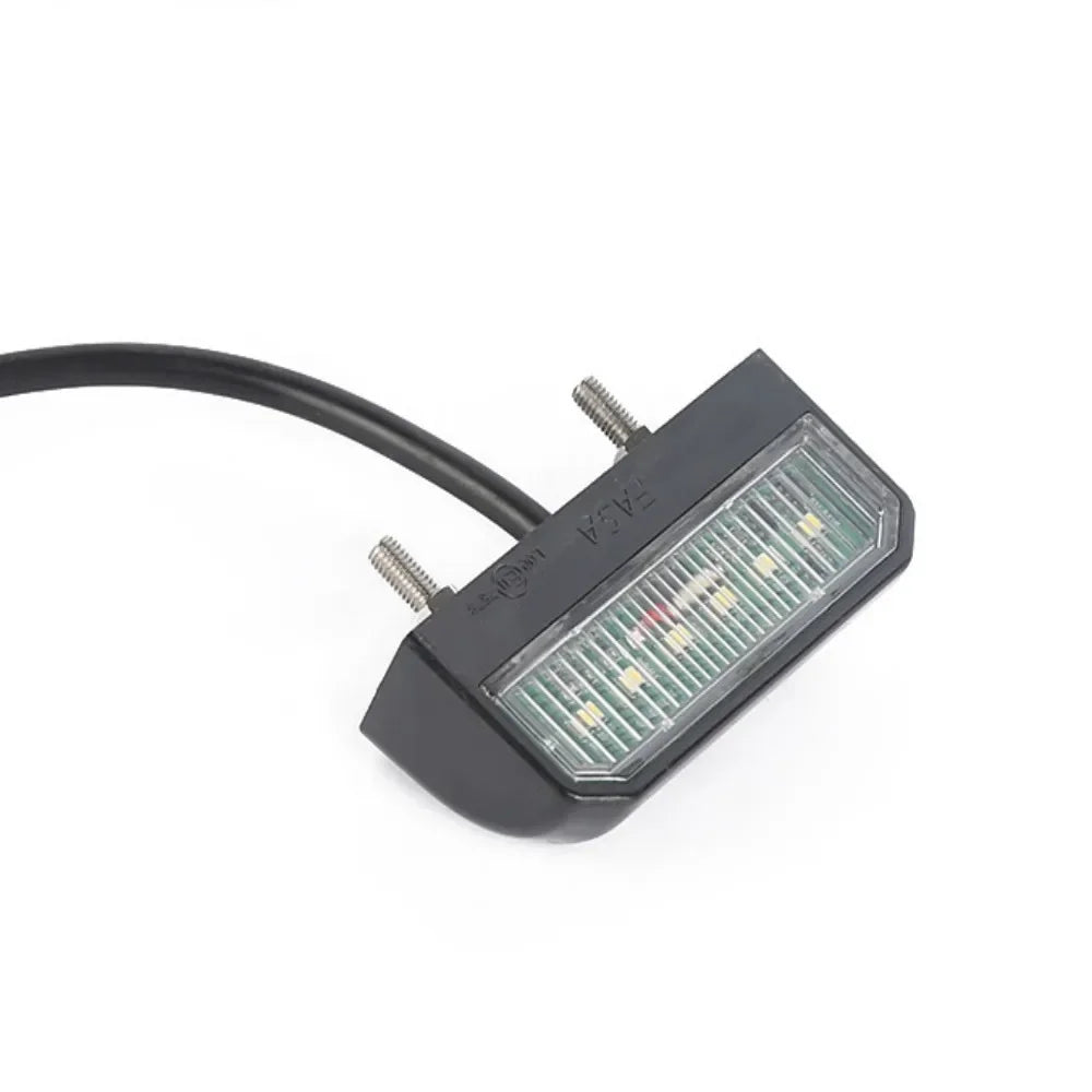 LED License Plate Light – 12V/24V Waterproof White Replacement (1–2 PCS)